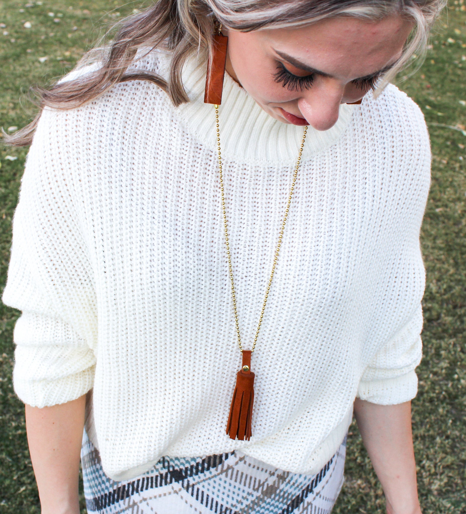 Leather Fringe Necklace Sonoran Leather